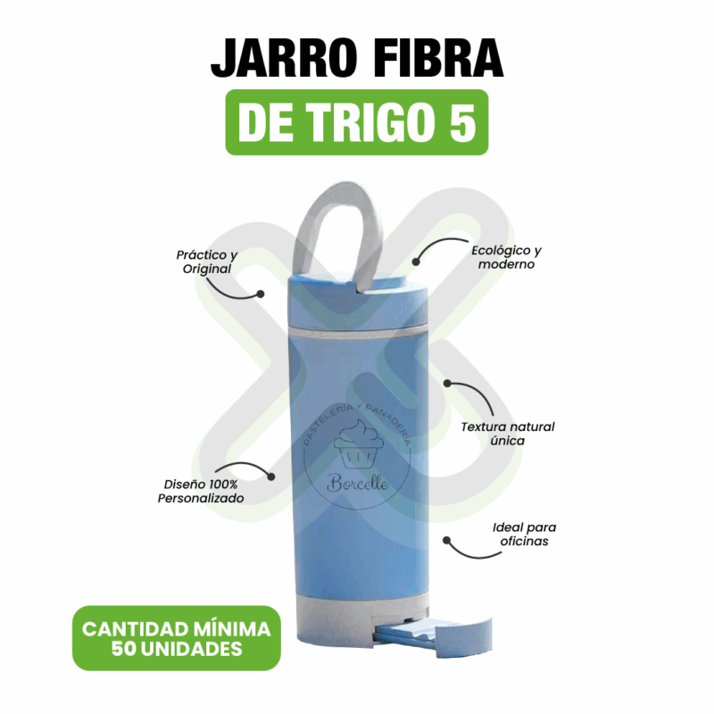 JARRO FIBRA DE TRIGO 18.5x6.5 350ml