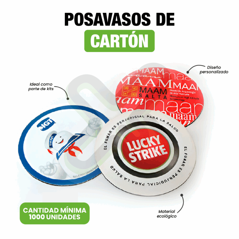 POSAVASOS DE CARTON