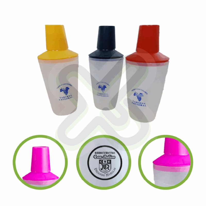 SHAKER CON VASO PAVONADO 16onz CON LOGO PUBLICITARIO - Image 3