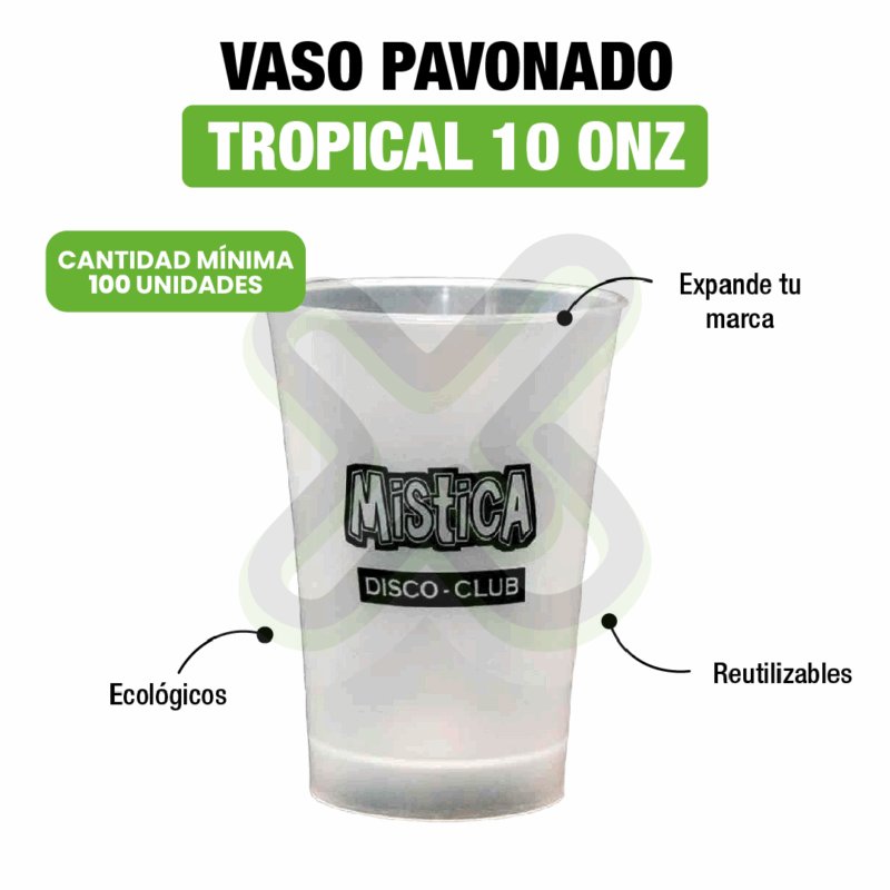 VASO KERO 10 onz CON LOGO PUBLICITARIO