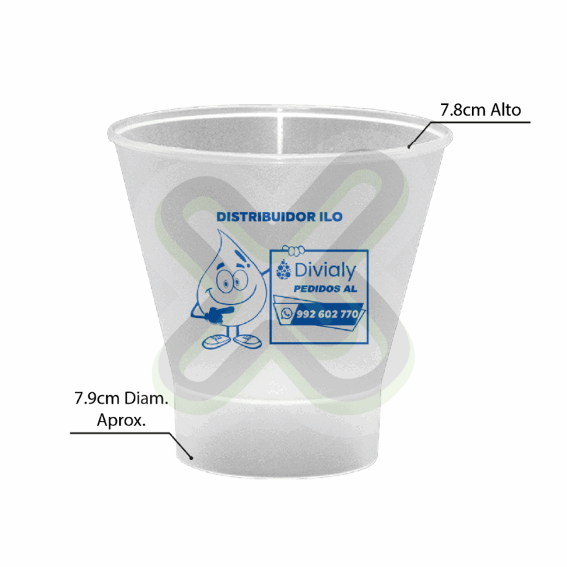 VASO PISQUERO 5 ONZ CON LOGO PUBLICITARIO - Image 2