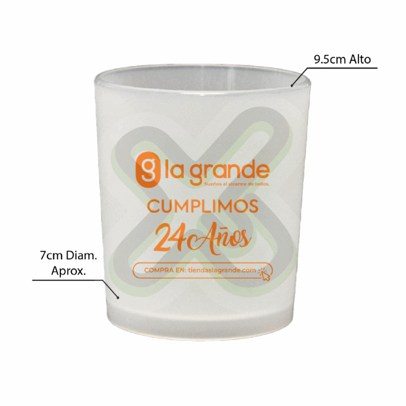 VASO WHISKERO PESADO 13 ONZ CON LOGO PUBLICITARIO - Image 2