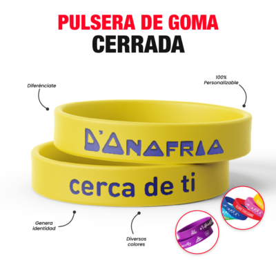 Pulsera de Goma Cerrada