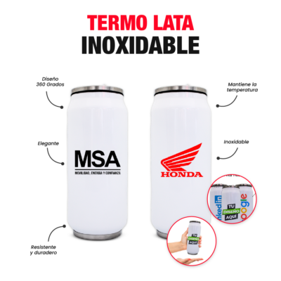 Termo Lata Inoxidable