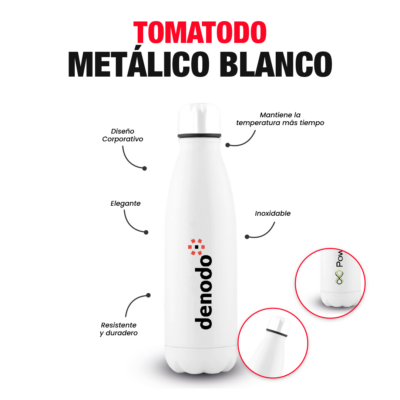 Tomatodo Metálico Blanco
