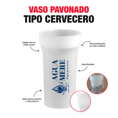 Vaso Pavonado Tipo Cervecero
