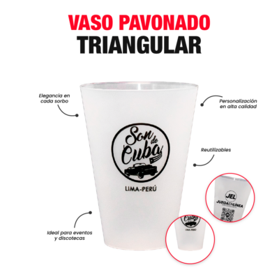 Vaso Pavonado Triangular