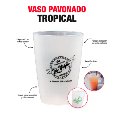 Vaso Pavonado Tropical