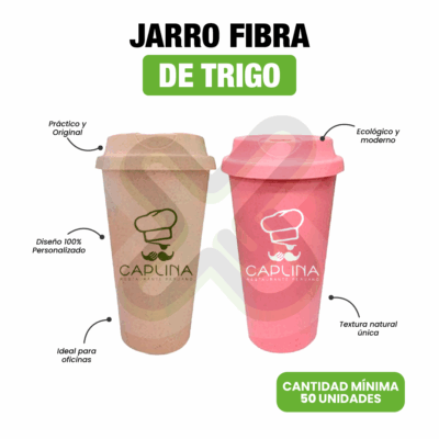 JARRO FIBRA DE TRIGO 450ml