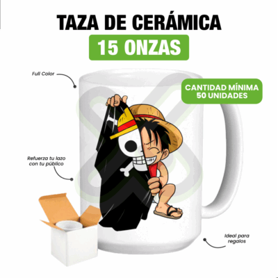 TAZA CERÁMICA AAA 15OZ.