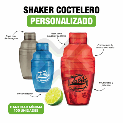 SHAKER COCTELERO PERSONALIZADO