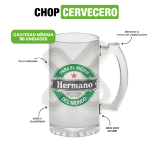 Chop Cervecero personalizado para empresas