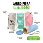Jarro Fibra De Trigo 280Ml personalizado para empresas