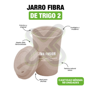Jarro Fibra De Trigo 350 Ml personalizado para empresas