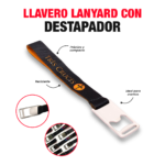 Llavero Lanyard Con Destapador personalizado para empresas
