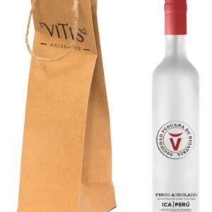 Pisco De 500 Ml Con Bolsa Ecológica personalizado para empresas