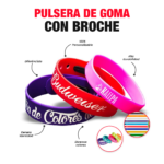 Pulsera De Goma Con Broche personalizado para empresas