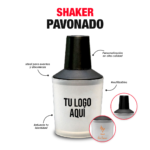 Shaker Pavonado personalizado para empresas