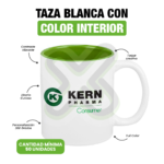 Taza Blanca Para Sublimación Color Interior personalizado para empresas
