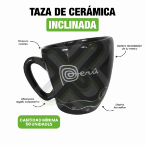 Taza Ceramica Inclinada personalizado para empresas