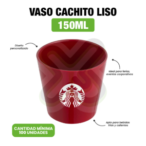 Vaso Cachito Liso 150Ml personalizado para empresas