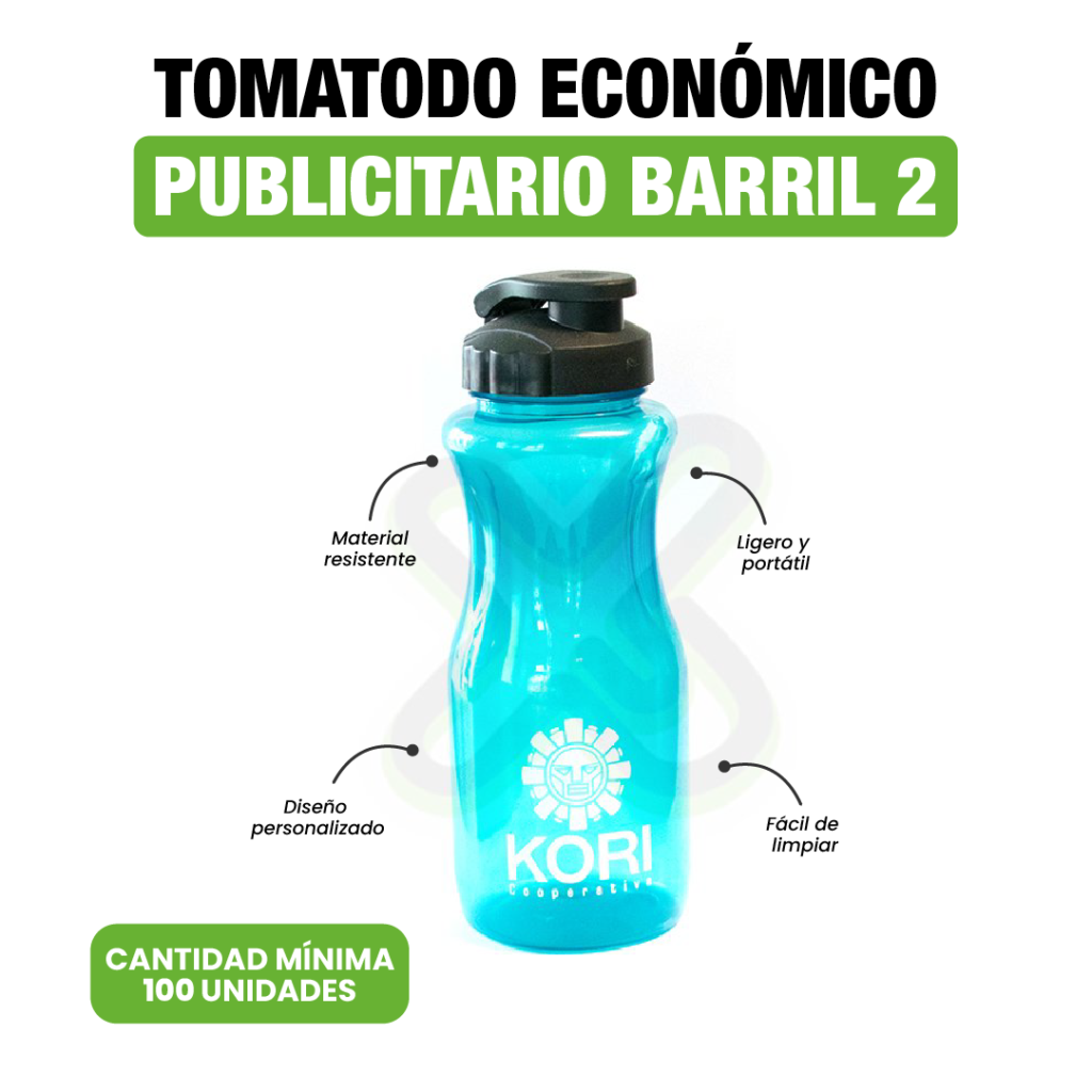 Tomatodo Economico Publicitario Barril 2 personalizado para empresas